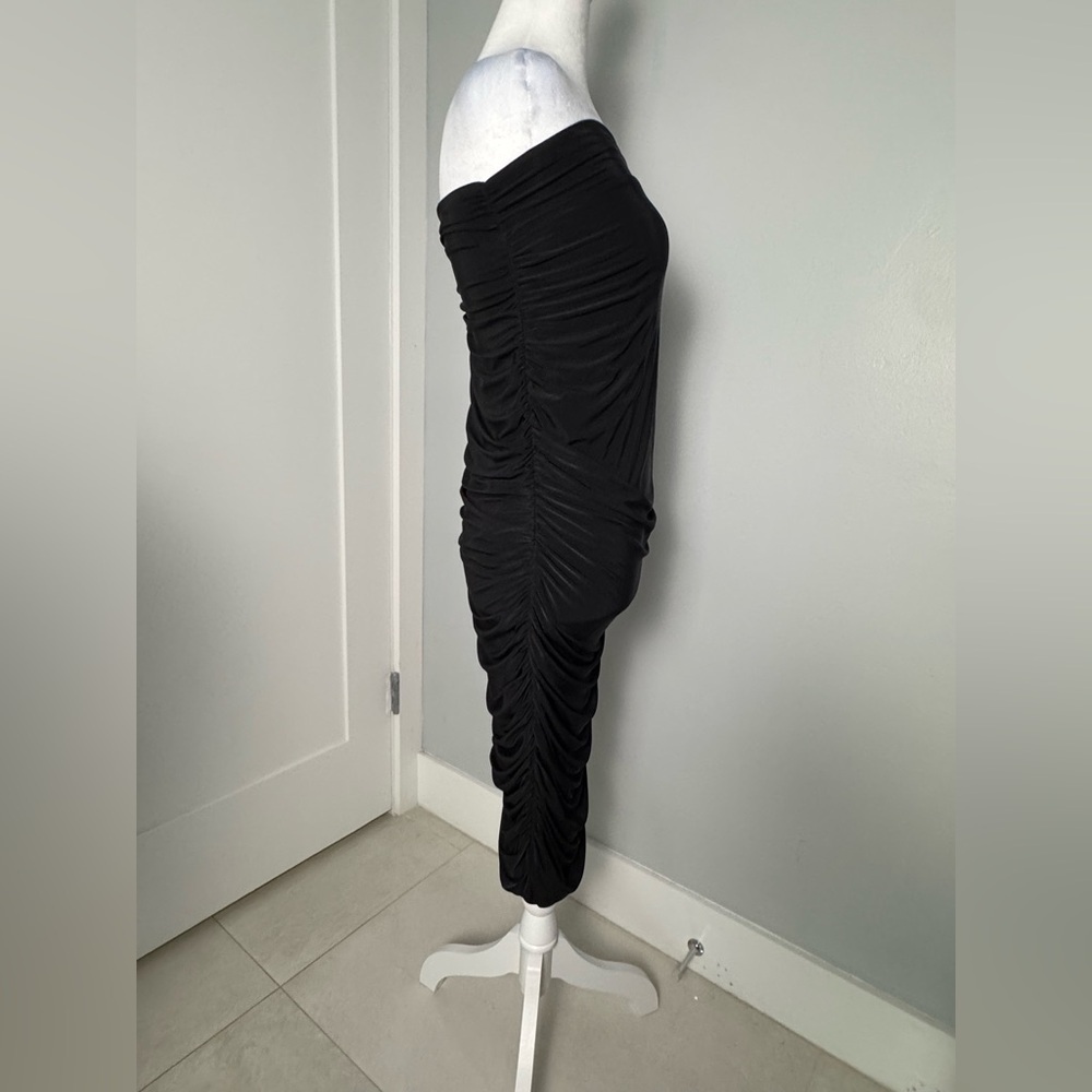 Club L London Slinky Bandeau Maxi Dress with Split in Back/ Size 6 - Picture 3 of 7